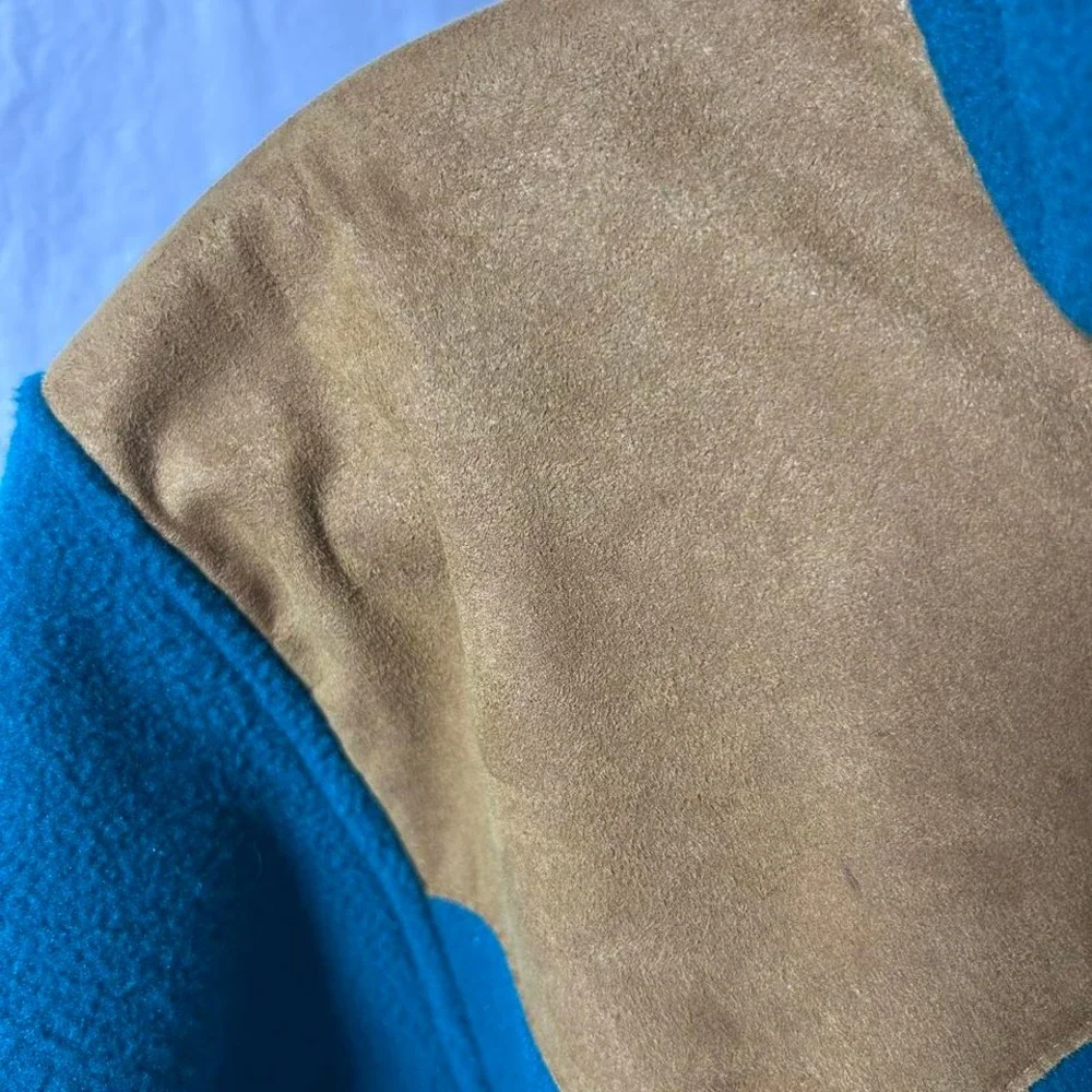 Bear County Fleece with faux‎ suede full zip
